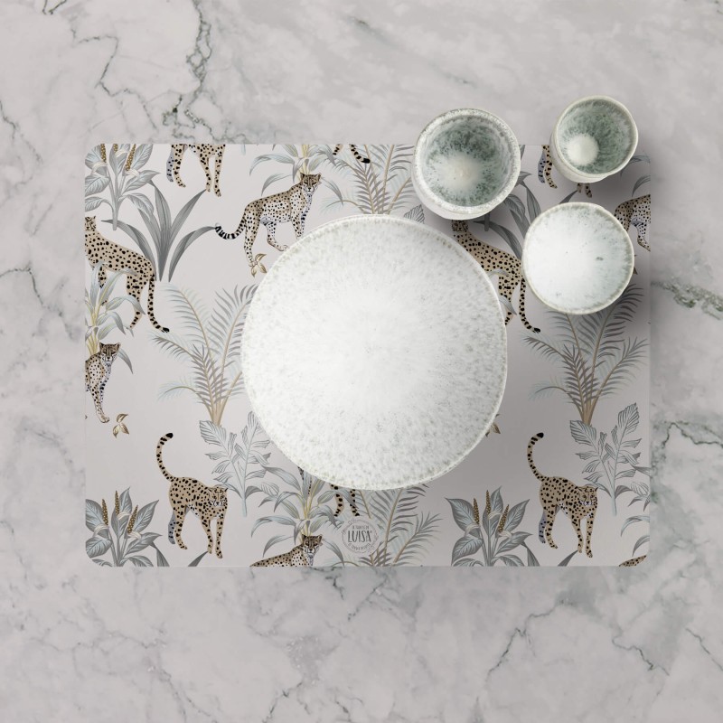 Tovagliette "Leopardi selvaggi", Collezione Tropical e Animalier - Le Tavole di Luisa