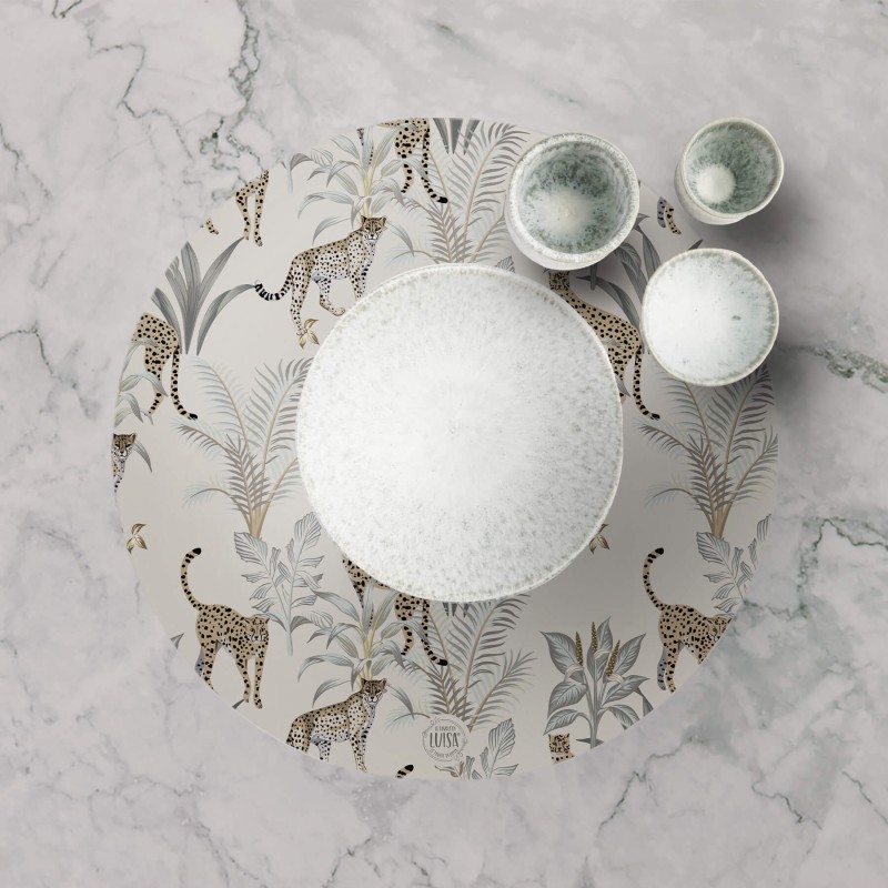 Tovagliette "Leopardi selvaggi", Collezione Tropical e Animalier - Le Tavole di Luisa