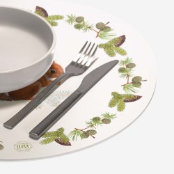 Sottopiatti “Dolcezza di scoiattolo”, Collezione Montagna - Le Tavole di Luisa