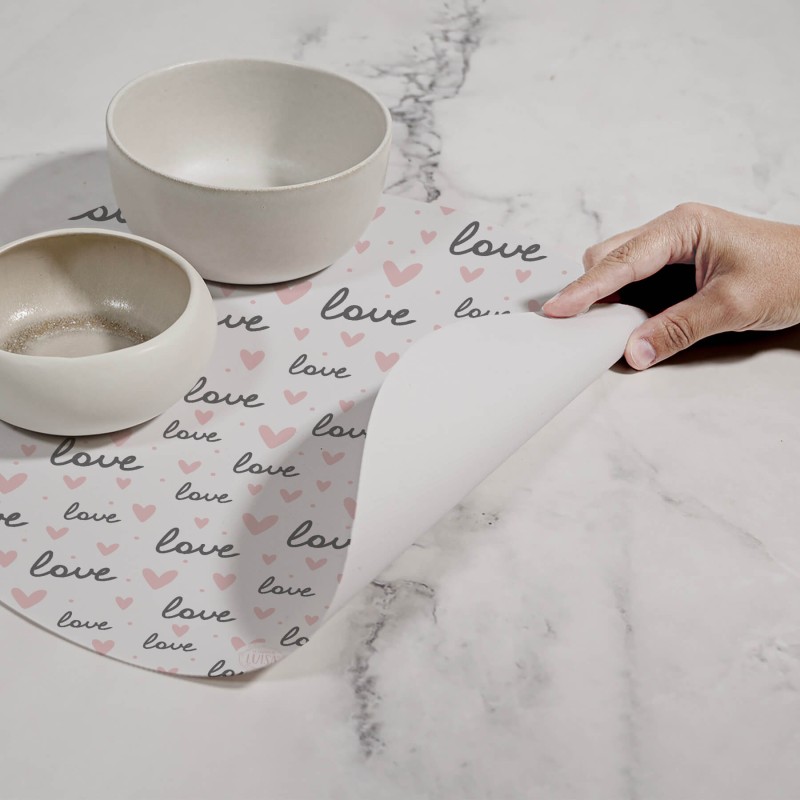 Tovagliette "Love and love and love", Collezione Love - Le Tavole di Luisa