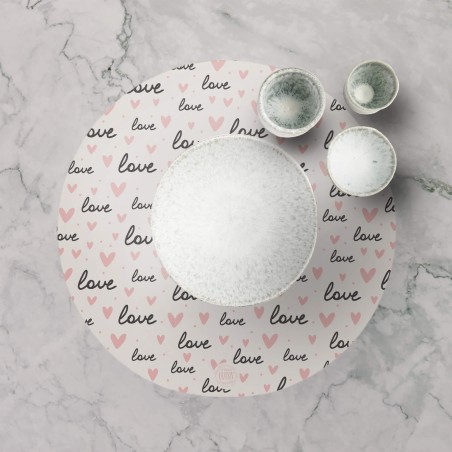 Tovagliette "Love and love and love", Collezione Love - Le Tavole di Luisa