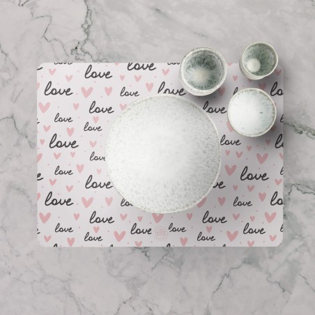 Tovagliette "Love and love and love", Collezione Love - Le Tavole di Luisa