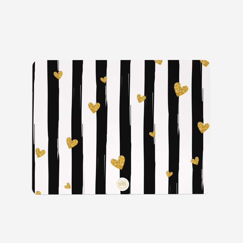 Tovagliette "Oro e Amore", Collezione Love - Le Tavole di Luisa