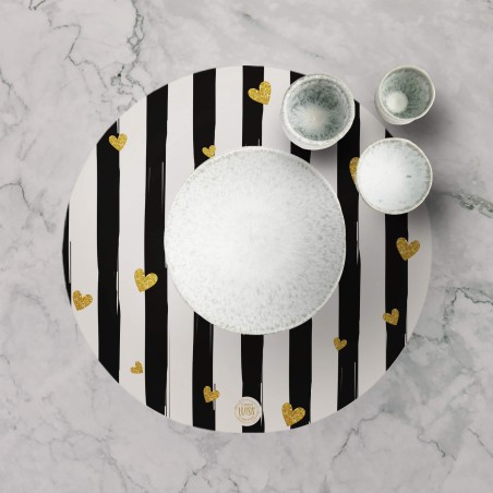 Tovagliette "Oro e Amore", Collezione Love - Le Tavole di Luisa