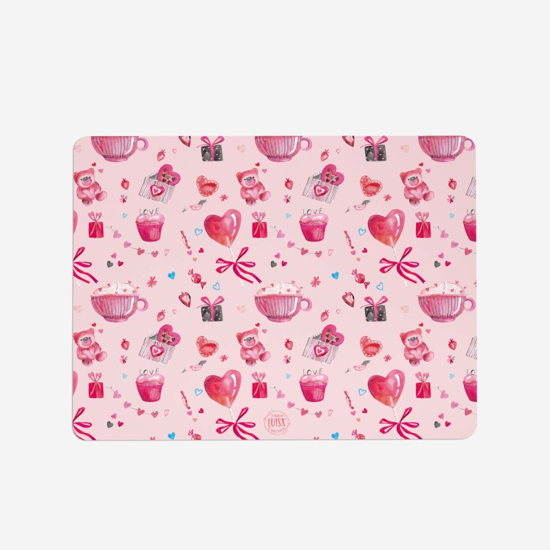 Tovagliette "Valentine’s Coffee", Collezione Love - Le Tavole di Luisa