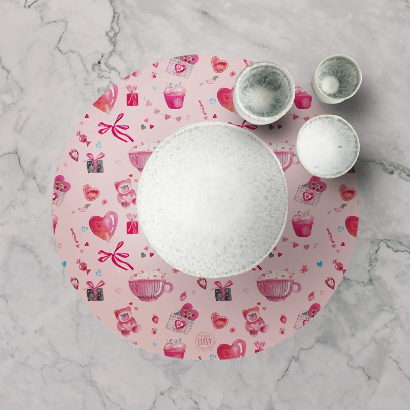 Tovagliette "Valentine’s Coffee", Collezione Love - Le Tavole di Luisa