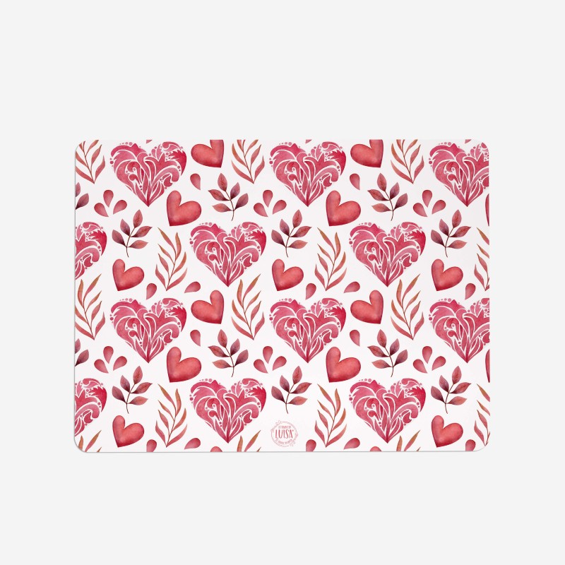 Tovagliette "Pink Love", Collezione Love - Le Tavole di Luisa