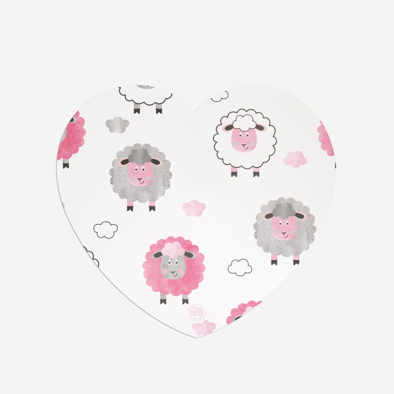 Sottopiatti “Agnellini e Nuvolette”, Collezione Pasqua - Le Tavole di Luisa