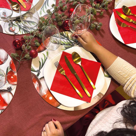 Sottopiatti “Festa tra i rami”, Collezione Natale - Le Tavole di Luisa
