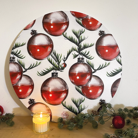 Sottopiatti “Festa tra i rami”, Collezione Natale - Le Tavole di Luisa