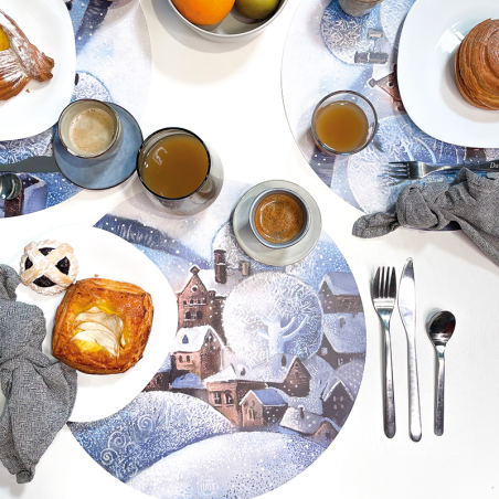 Tovagliette "Villaggio d’Inverno", Collezione Natale - Le Tavole di Luisa