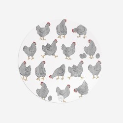 Sottopiatti “Galline Grigie”, Collezione Pasqua - Le Tavole di Luisa