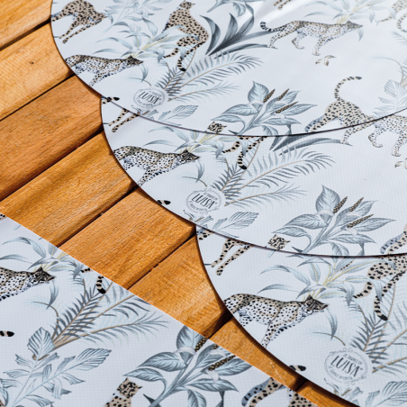 Tovagliette "Leopardi selvaggi", Collezione Tropical e Animalier - Le Tavole di Luisa