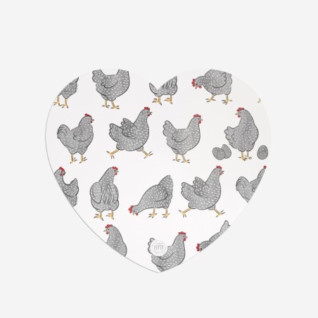 Sottopiatti “Galline Grigie”, Collezione Pasqua - Le Tavole di Luisa