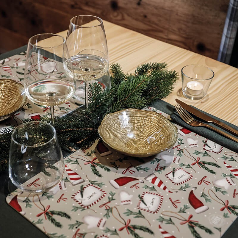 Sottopiatti "Santa Claus", Collezione Natale - Le Tavole di Luisa