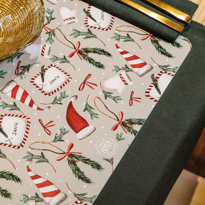 Sottopiatti "Santa Claus", Collezione Natale - Le Tavole di Luisa