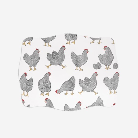 Sottopiatti “Galline Grigie”, Collezione Pasqua - Le Tavole di Luisa