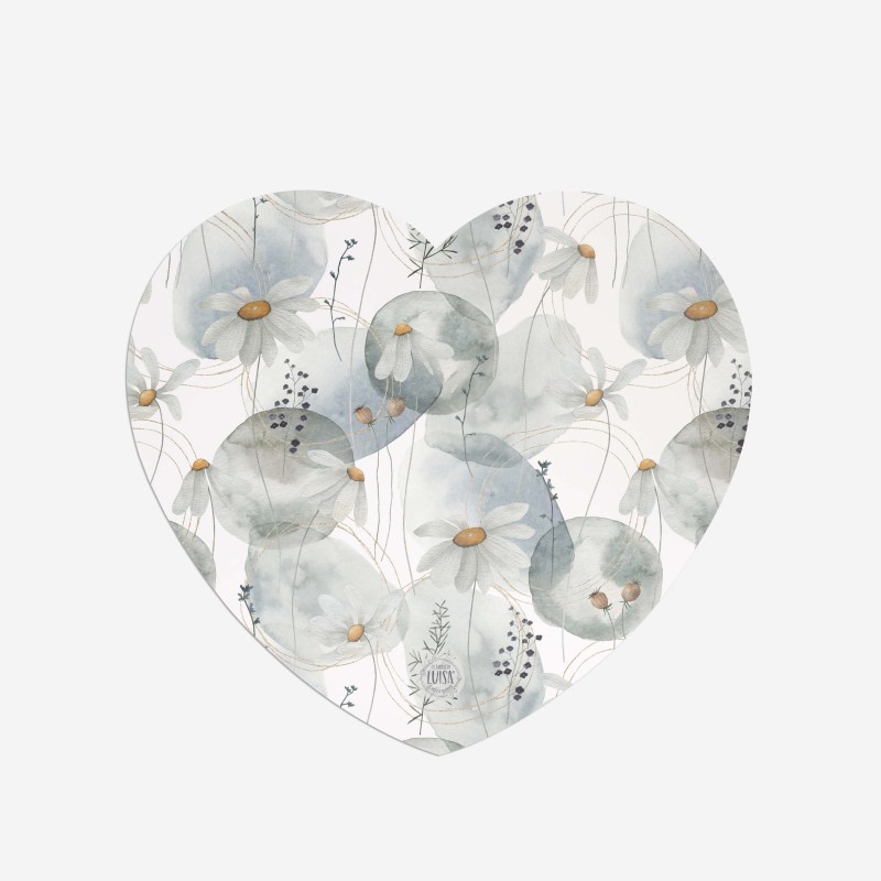 Sottopiatti “Margherite e fili dorati”, Collezione Fiori - Le Tavole di Luisa