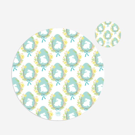 Kit 6 sottopiatti e 6 sottobicchieri “Pasqua”, Collezione Kit sottopiatti con sottobicchieri - Le Tavole di Luisa
