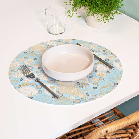 Sottopiatti riutilizzabili “Eleganza Marina”, Collezione Mare - Le Tavole di Luisa