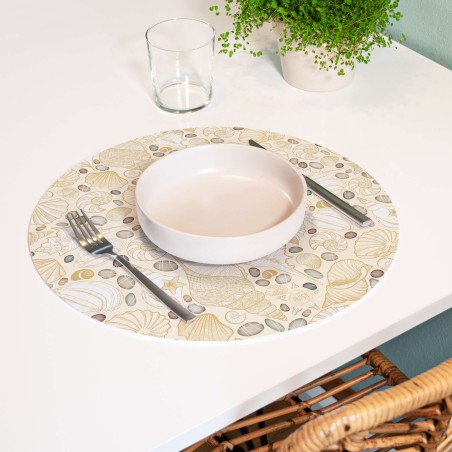 Sottopiatti riutilizzabili “Eleganza Marina Soft”, Collezione Mare - Le Tavole di Luisa