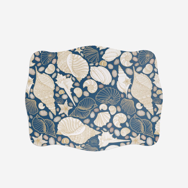 Sottopiatti riutilizzabili “Eleganza Marina Chic”, Collezione Mare - Le Tavole di Luisa