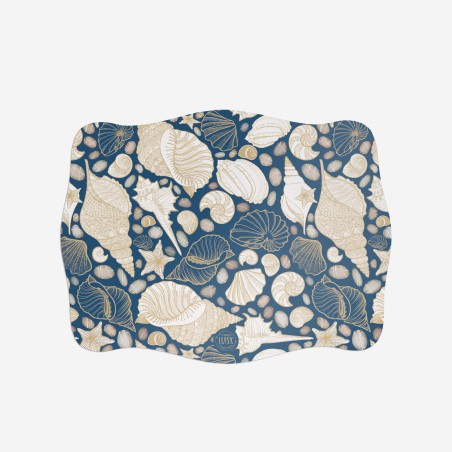 Sottopiatti riutilizzabili “Eleganza Marina Chic”, Collezione Mare - Le Tavole di Luisa
