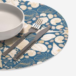 Sottopiatti riutilizzabili “Eleganza Marina Chic”, Collezione Mare - Le Tavole di Luisa