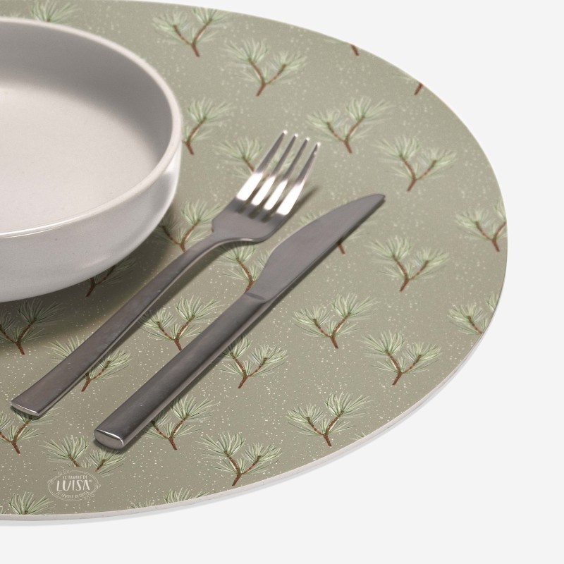 Sottopiatti “Rametti invernali”, Collezione Natale - Le Tavole di Luisa