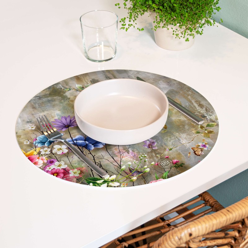 Sottopiatti “Giardino Incantato”, Collezione Fiori - Le Tavole di Luisa