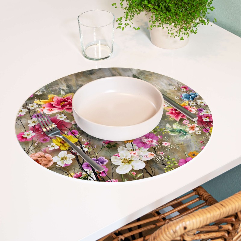 Sottopiatti “Giardino Fiorito”, Collezione Fiori - Le Tavole di Luisa