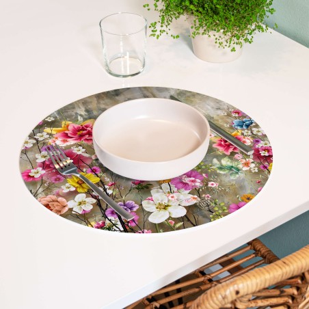 Sottopiatti “Giardino Fiorito”, Collezione Fiori - Le Tavole di Luisa
