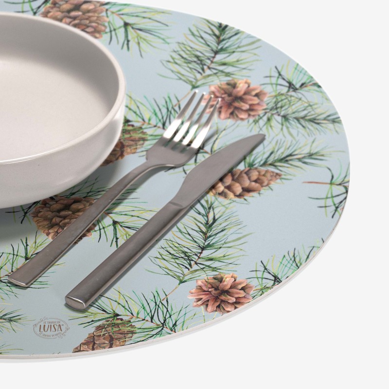 Sottopiatti “Eleganza Boschiva”, Collezione Montagna - Le Tavole di Luisa