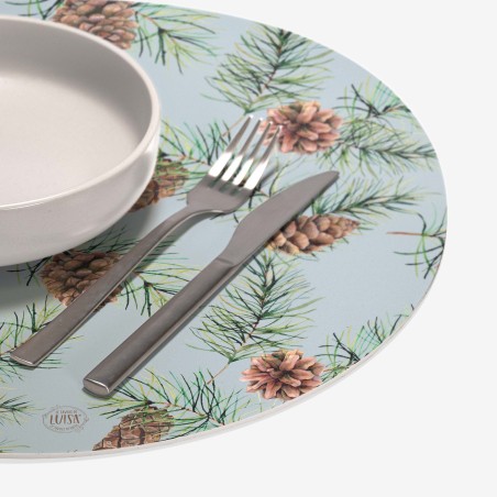 Sottopiatti “Eleganza Boschiva”, Collezione Montagna - Le Tavole di Luisa