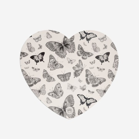 Sottopiatti “Farfalle in Grigio”, Collezione Decorativo - Le Tavole di Luisa
