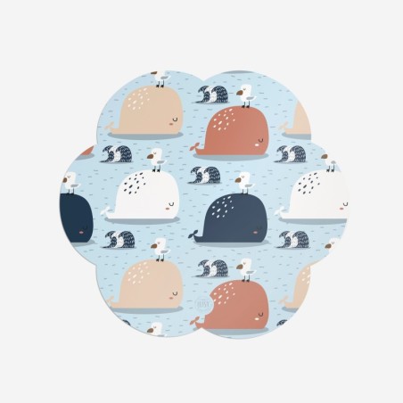 Sottopiatti “Balene Colorate”, Collezione Bambini - Le Tavole di Luisa