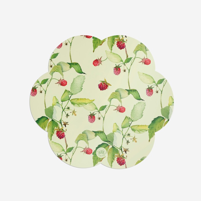 Sottopiatti “Lamponi”, Collezione Frutta - Le Tavole di Luisa