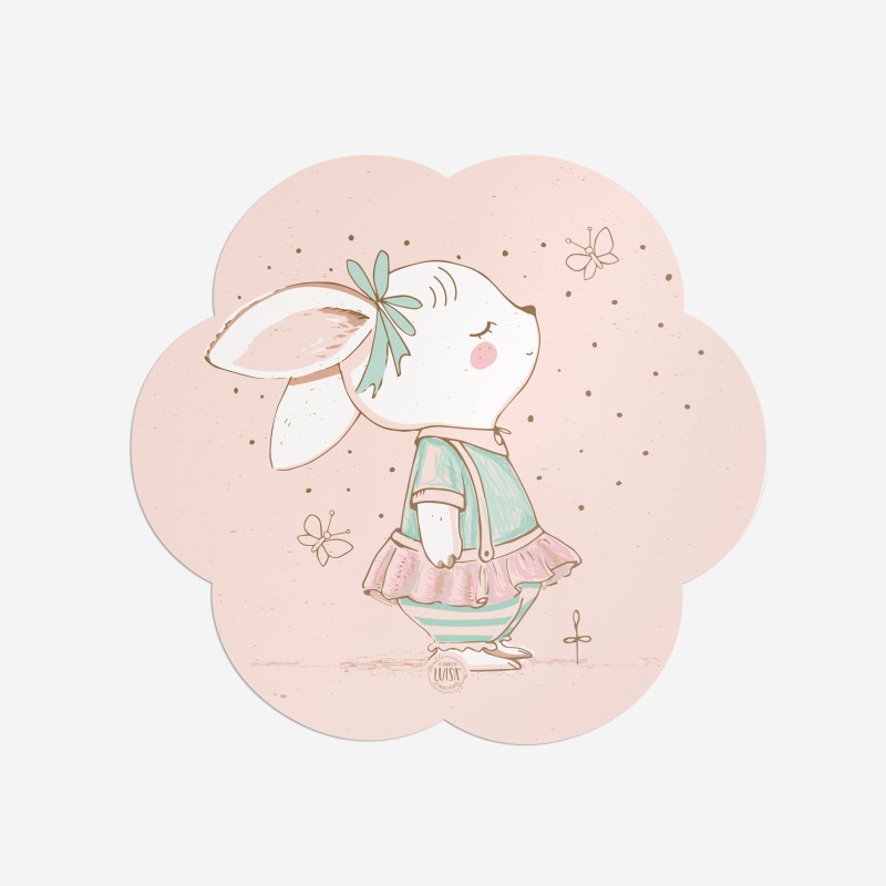 Sottopiatti “Coniglietto Cartoon”, Collezione Bambini - Le Tavole di Luisa