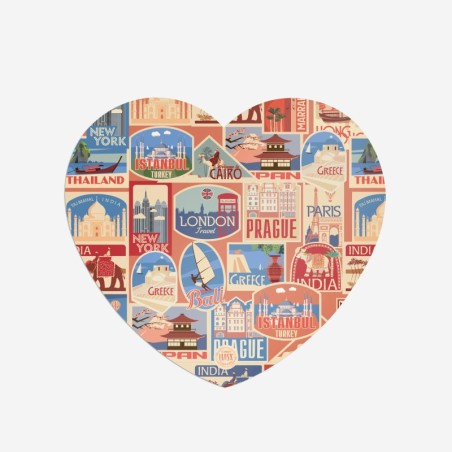 Sottopiatti “Viaggiatori”, Collezione Vintage - Le Tavole di Luisa