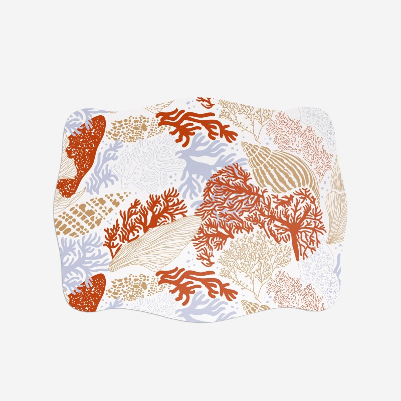 Sottopiatti “Coralli Colorati”, Collezione Mare - Le Tavole di Luisa