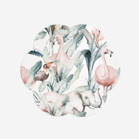 Sottopiatti “Acquerello Esotico”, Collezione Shabby Chic - Le Tavole di Luisa