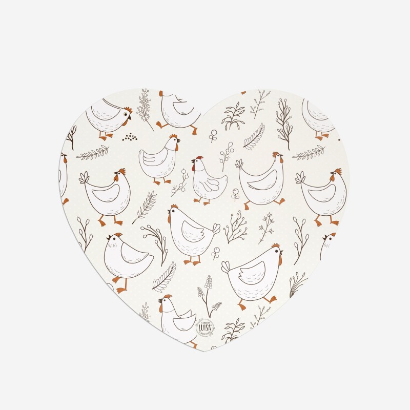 Sottopiatti “Galline”, Collezione Pasqua - Le Tavole di Luisa