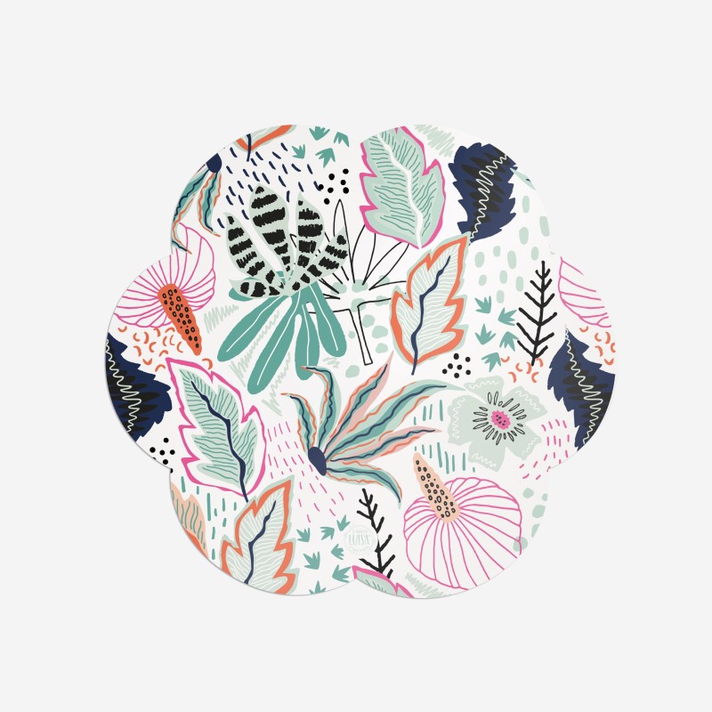 Sottopiatti “Giungla e Colori”, Collezione Tropical e Animalier - Le Tavole di Luisa