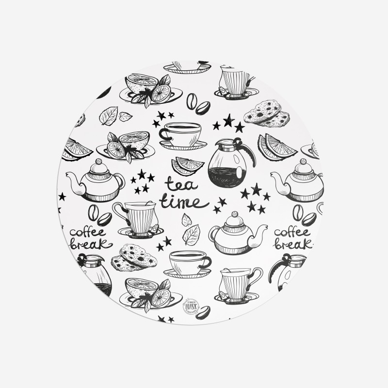 Sottopiatti “Tè o Caffè?”, Collezione Decorativo - Le Tavole di Luisa