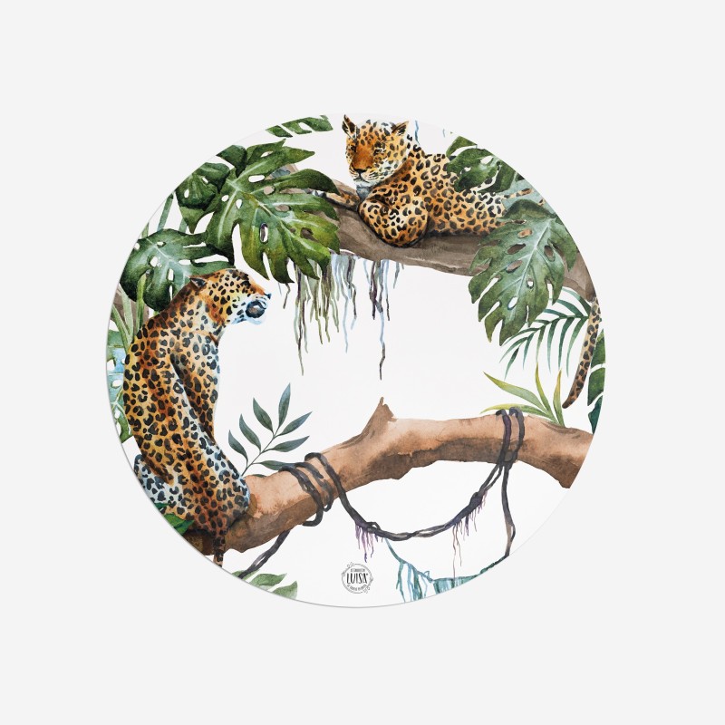 Sottopiatti “Ghepardi”, Collezione Tropical e Animalier - Le Tavole di Luisa