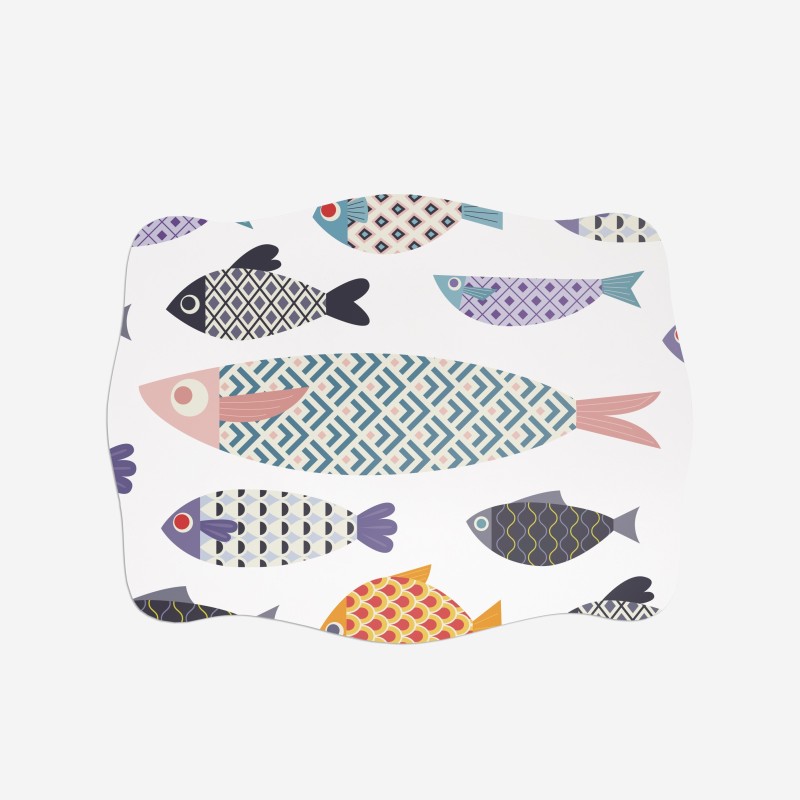 Sottopiatti “Pesci Colorati”, Collezione Mare - Le Tavole di Luisa