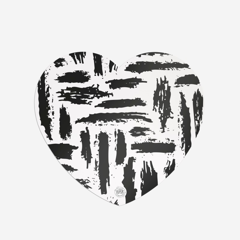 Sottopiatti “Pennellate Nere”, Collezione Decorativo - Le Tavole di Luisa