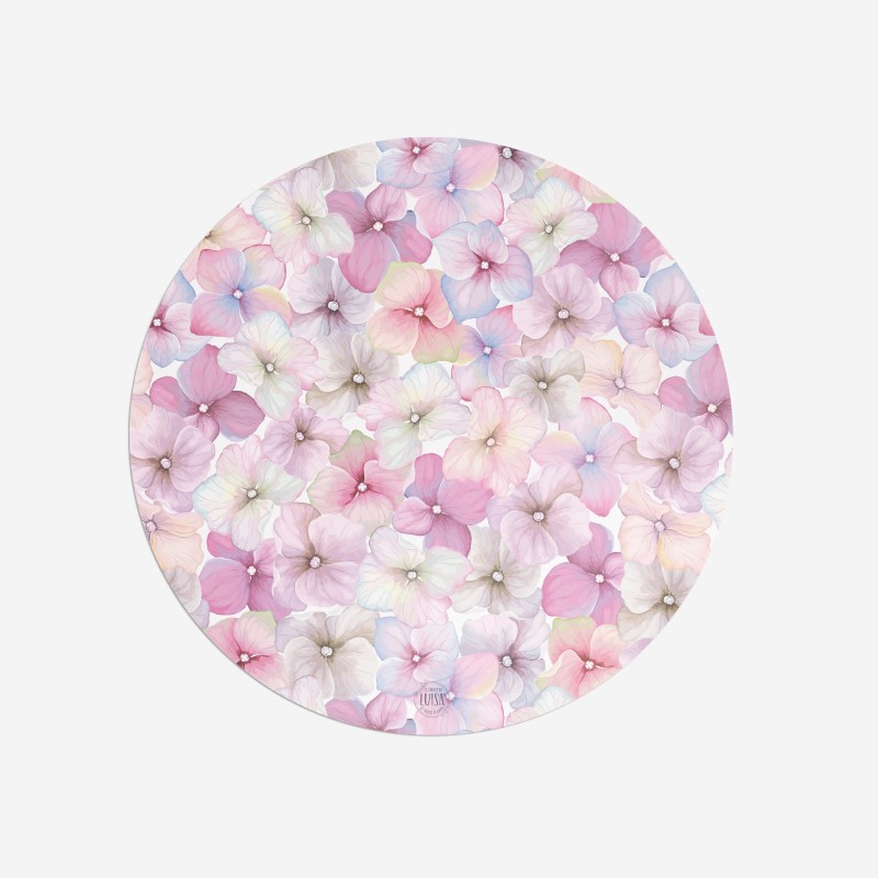 Sottopiatti “Fiori Rosa”, Collezione Decorativo - Le Tavole di Luisa